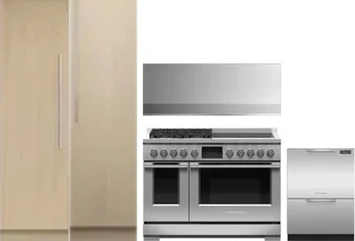 5 Piece Package Includes Refrigerator, Freezer, Range, Hood And Dishwasher